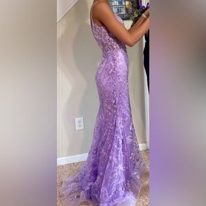 sherri hill lavender prom dress sz 4